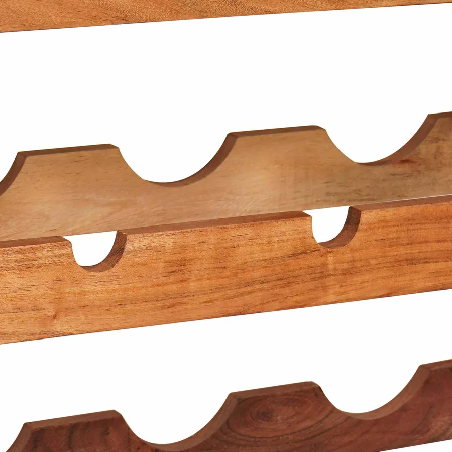 Étagère à vin Marron 120 x 45 x 33 cm Bois d'Acacia Massif - 8