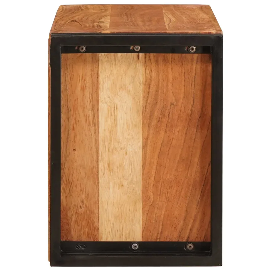 Étagère à vin Marron 80 x 45 x 33 cm Bois d'Acacia Massif - 5