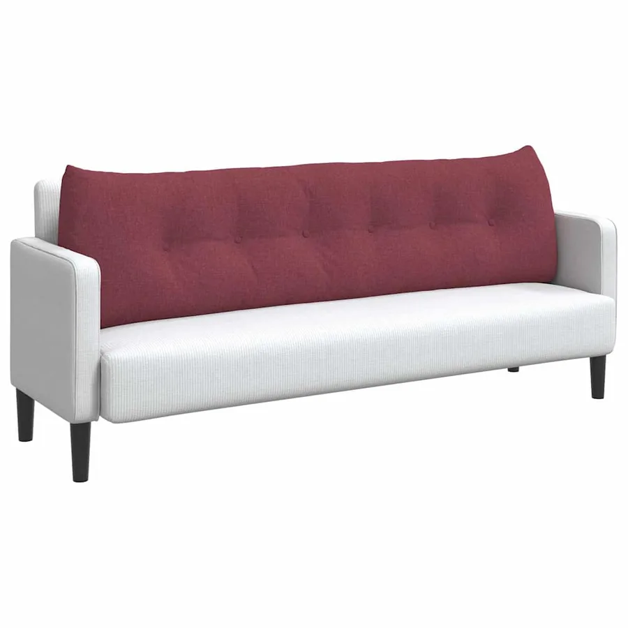 Coussin de Dos Bordeaux 180 x 24 x 50 cm tissu - 3
