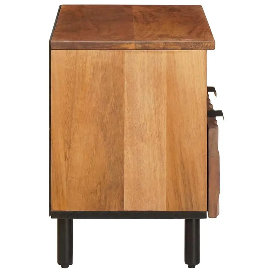 Meuble TV avec tiroir Finition Acacia Brun 70 x 33 x 46 cm - 4