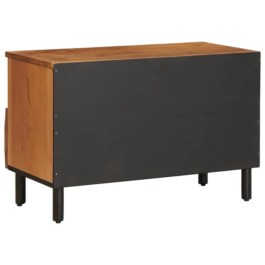 Meuble TV avec tiroir Finition Acacia Brun 70 x 33 x 46 cm - 5