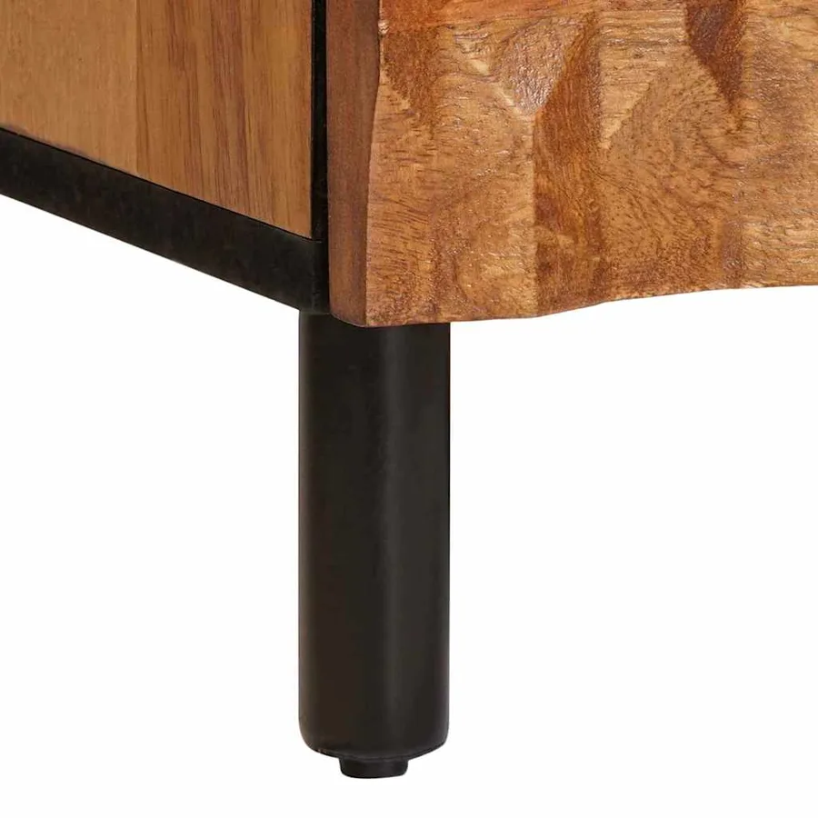 Meuble TV avec tiroir Finition Acacia Brun 70 x 33 x 46 cm - 8