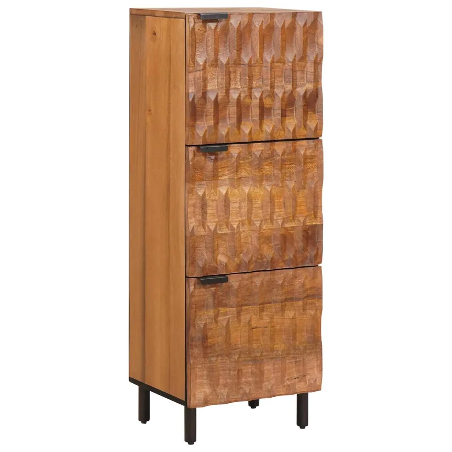 Haut Armoire avec porte Finition Acacia Brun 40 x 33 x 110 cm