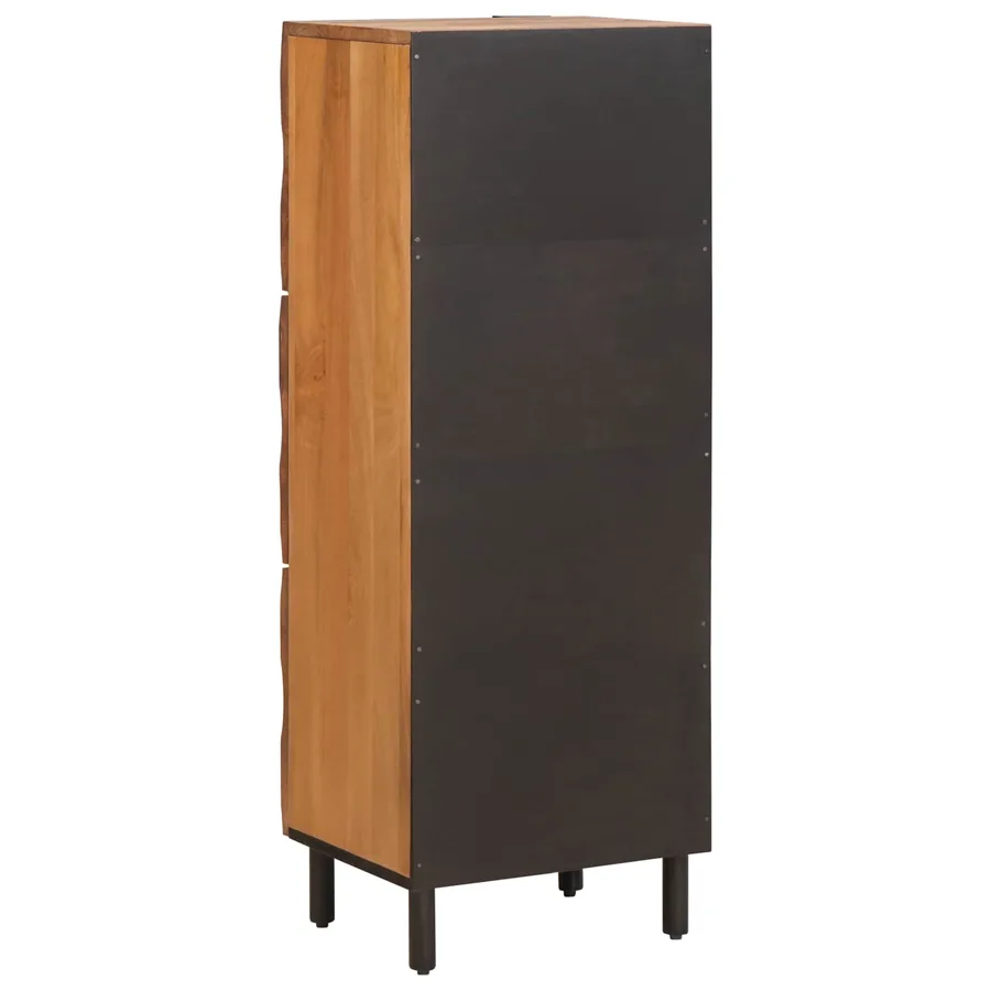 Haut Armoire avec porte Finition Acacia Brun 40 x 33 x 110 cm - 5