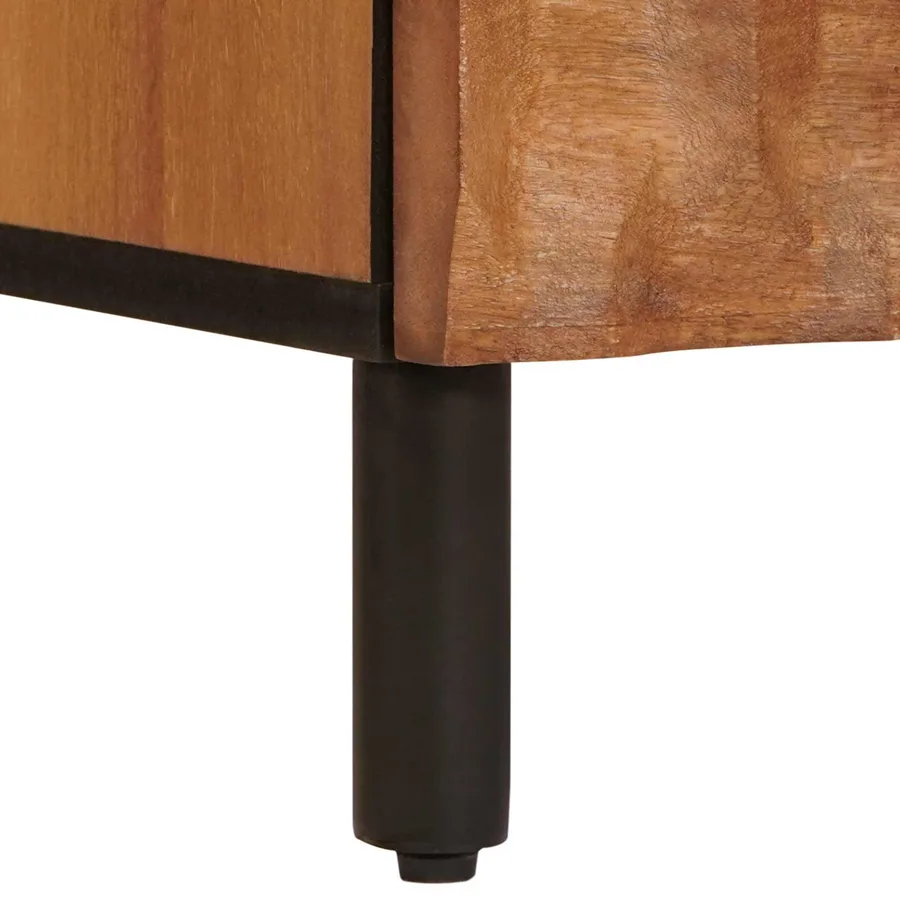 Haut Armoire avec porte Finition Acacia Brun 40 x 33 x 110 cm - 7