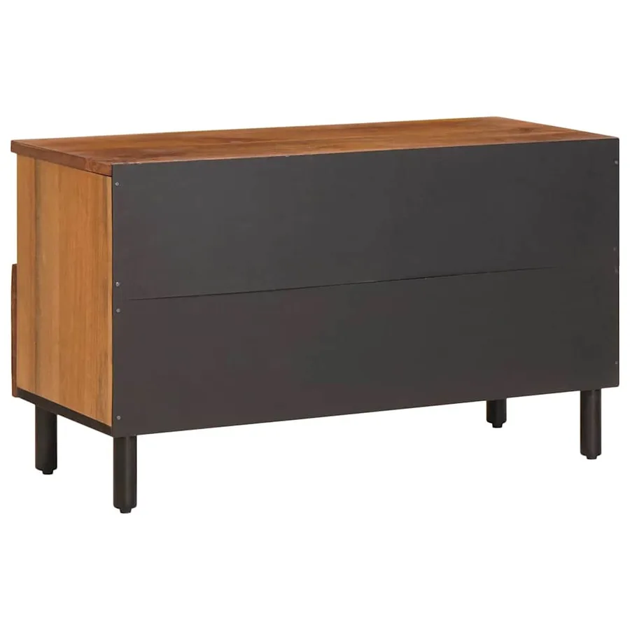 Meuble TV avec tiroir Finition Acacia Brun 80 x 33 x 46 cm - 5