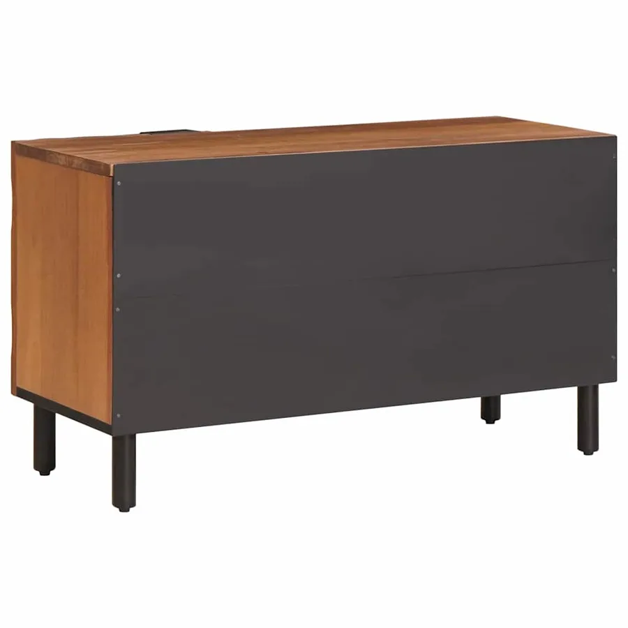Meuble TV avec stockage Finition Acacia Brun 80 x 33 x 46 cm - 5