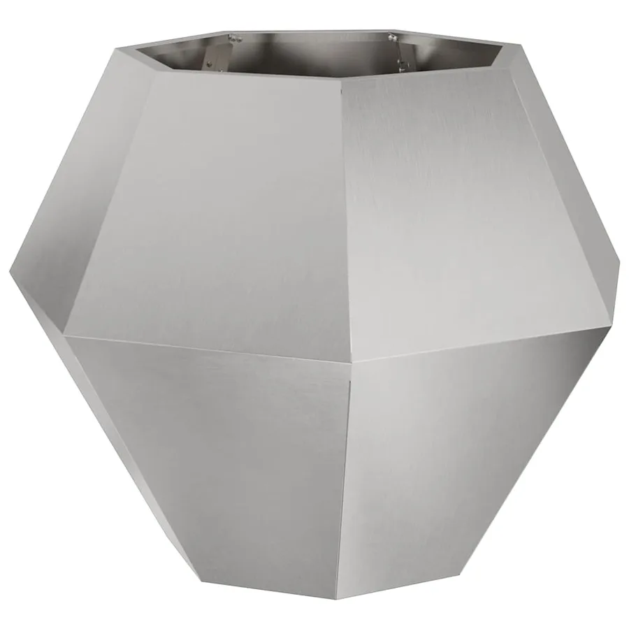 Jardinière 2 pc Argent 75 x 75 x 60 cm Acier inoxydable - 5