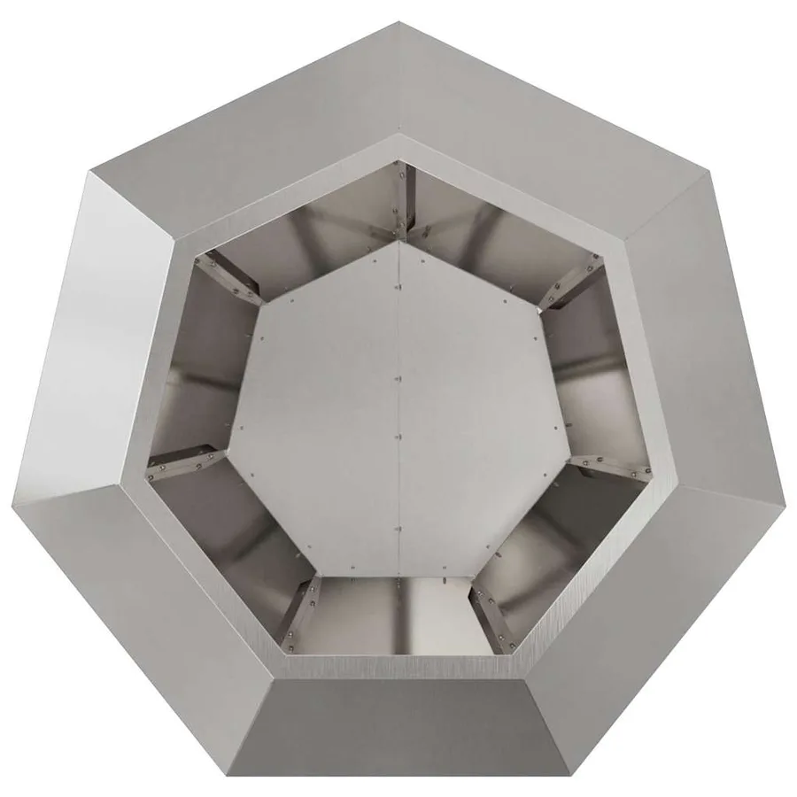 Jardinière 2 pc Argent 75 x 75 x 60 cm Acier inoxydable - 7