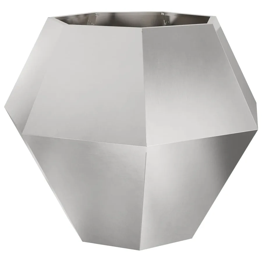 Jardinière Argent 100 x 100 x 80 cm Acier inoxydable - 2