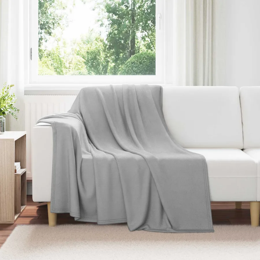 Couvertures à jeter 24 pcs Gris 200 x 150 cm Toison