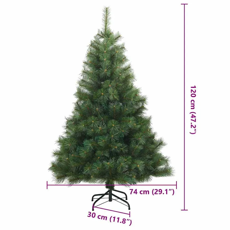 Sapin de Noël Artificiel à Branches Articulées Vert 120 cm - 9