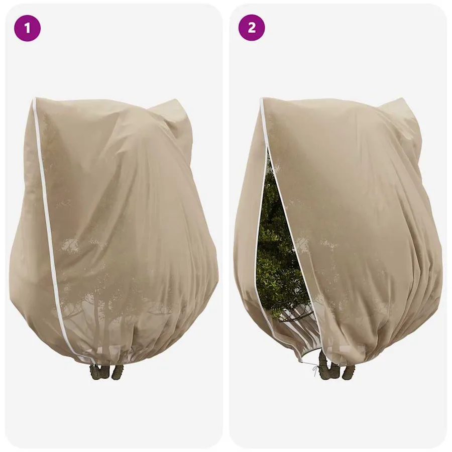 Couvercles de Fleece de Protection Anti-Gel pour Plantes 3 pcs - 9