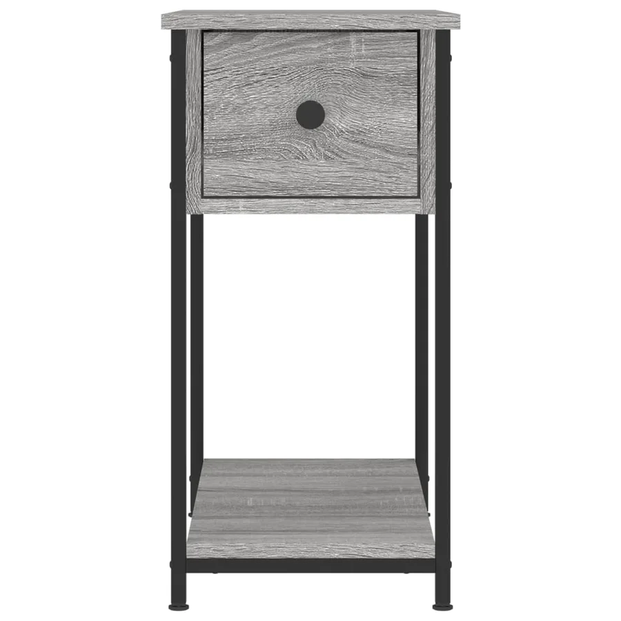 Tables de chevet 2 pcs sonoma gris 30x60x60cm bois d'ingénierie - 6