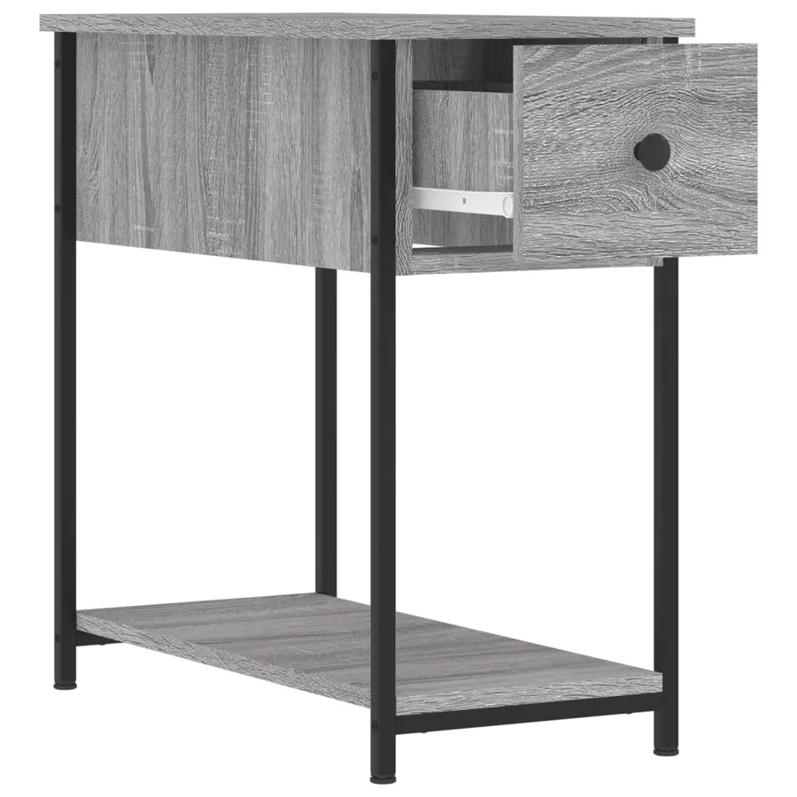 Tables de chevet 2 pcs sonoma gris 30x60x60cm bois d'ingénierie - 7