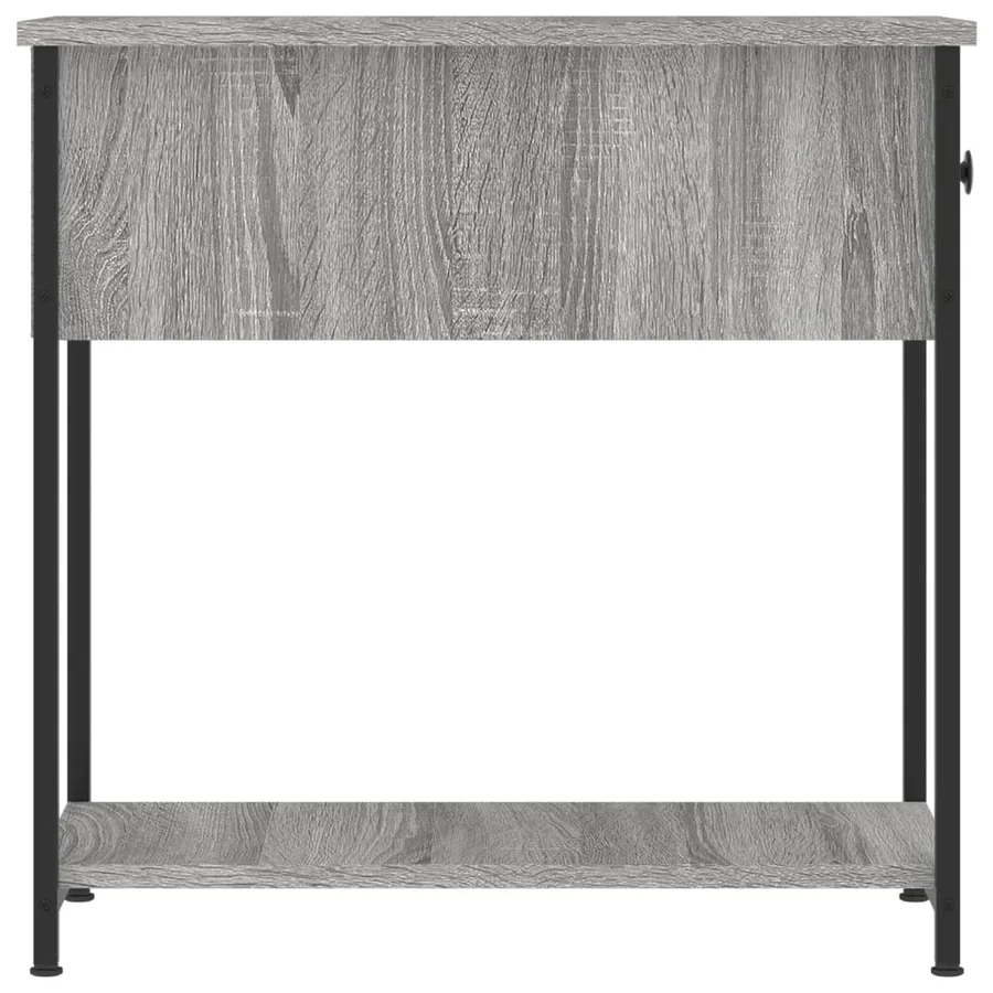 Tables de chevet 2 pcs sonoma gris 30x60x60cm bois d'ingénierie - 8