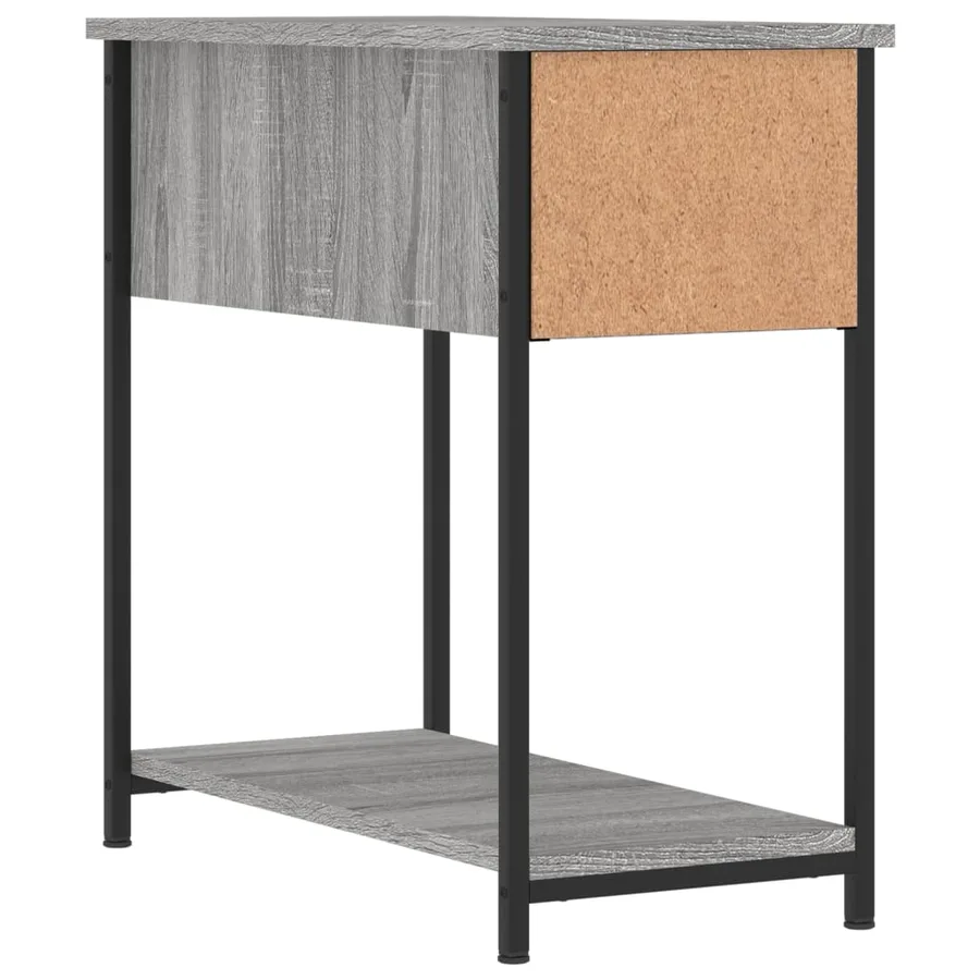 Tables de chevet 2 pcs sonoma gris 30x60x60cm bois d'ingénierie - 9