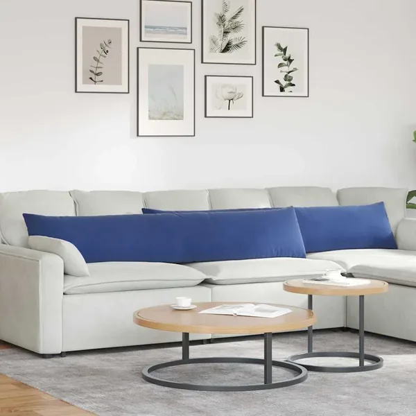 Coussins de canapé 2 pcs Bleu police 200 x 40 cm