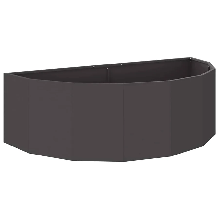 Jardinière Noir 120 x 60 x 35 cm Acier - 2