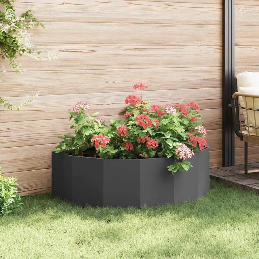 Jardinière Noir 120 x 60 x 35 cm Acier - 4