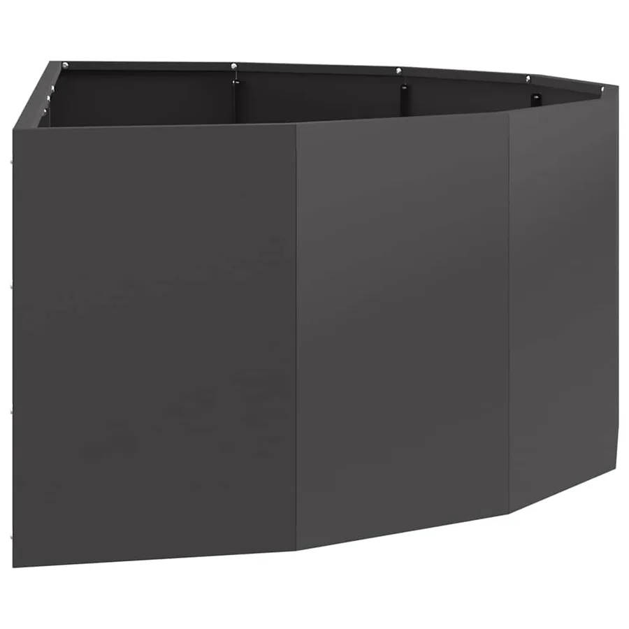 Jardinière Noir 120 x 60 x 35 cm Acier - 6