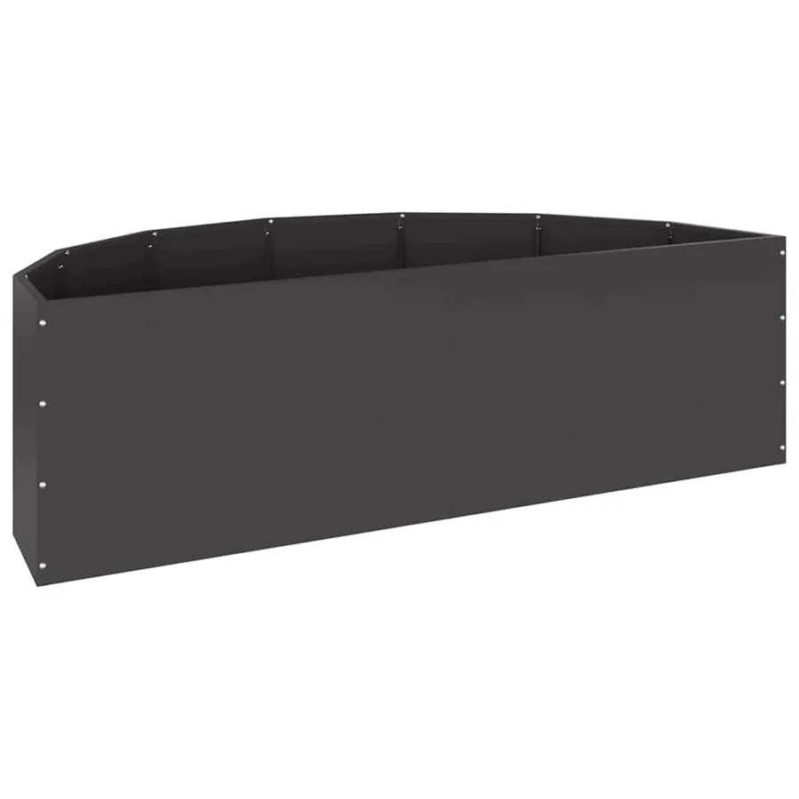 Jardinière Noir 120 x 60 x 35 cm Acier - 7