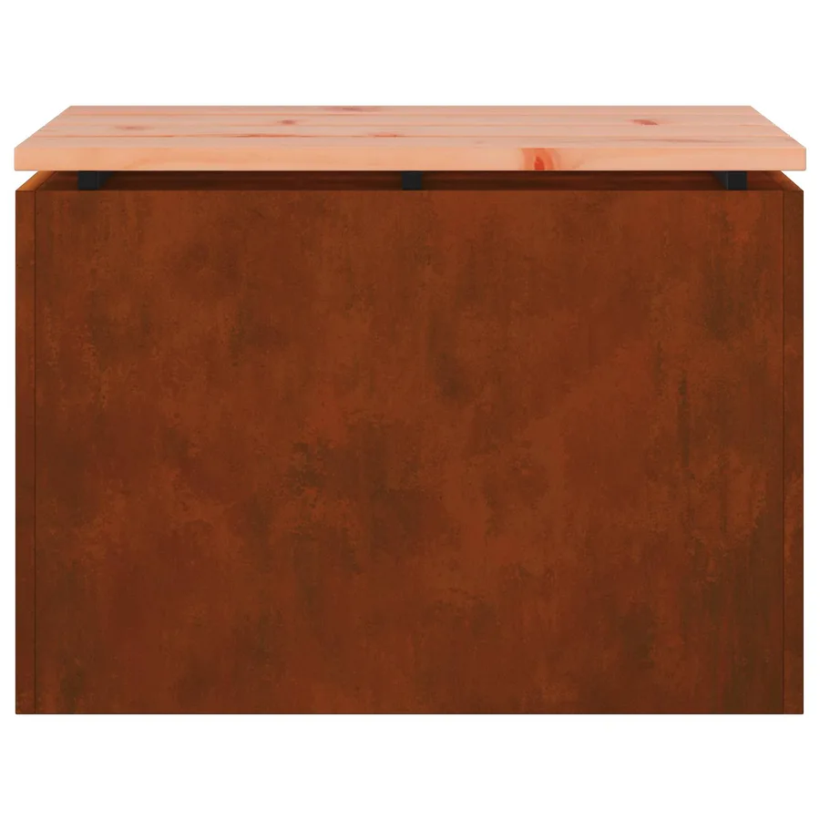 Banc de jardin 1 -Seater 60 x 40 x 43 cm Rouillé Rectangulaire - 5