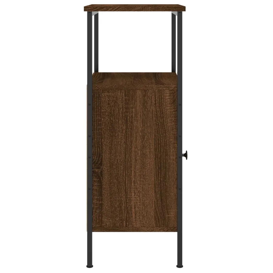 Tables de chevet 2 pcs chêne marron 41x31x80 cm bois ingénierie - 7