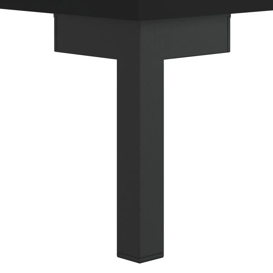 Meuble TV noir 102x36x50 cm bois d'ingénierie - 10