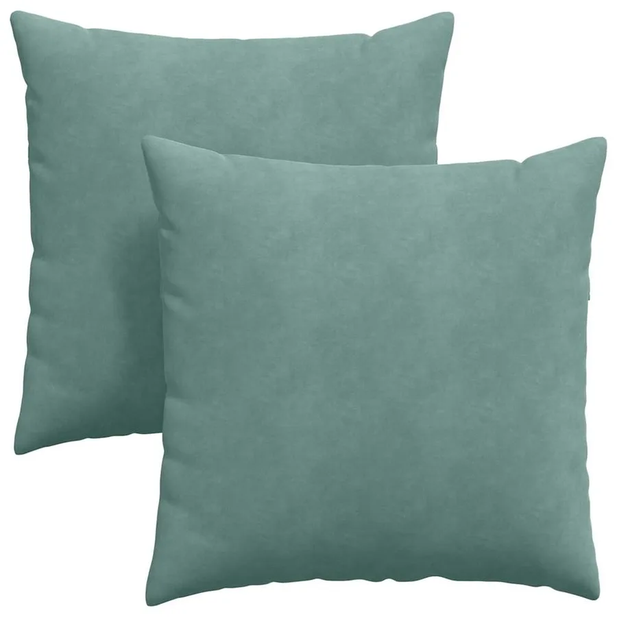 Coussins de canapé 2 pcs Vert Mer 80 x 80 cm - 2
