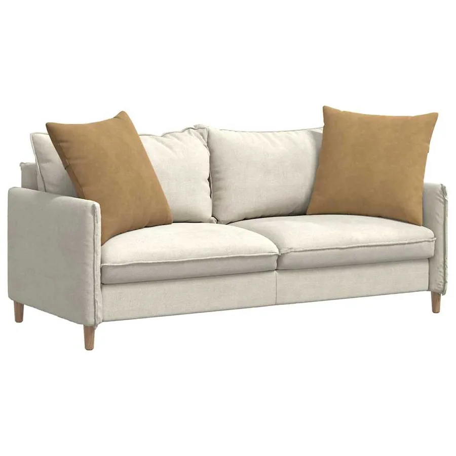 Coussins de canapé 2 pcs Marron 80 x 80 cm - 3
