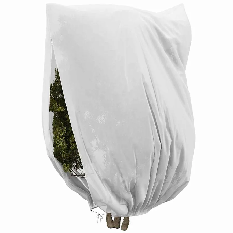Couvercles de Fleece de Protection Anti-Gel pour Plantes Blanc - 4