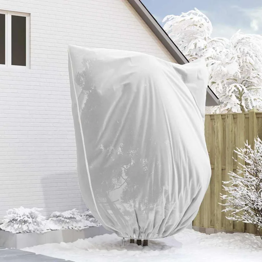 Couvercles de Fleece de Protection Anti-Gel pour Plantes Blanc - 5