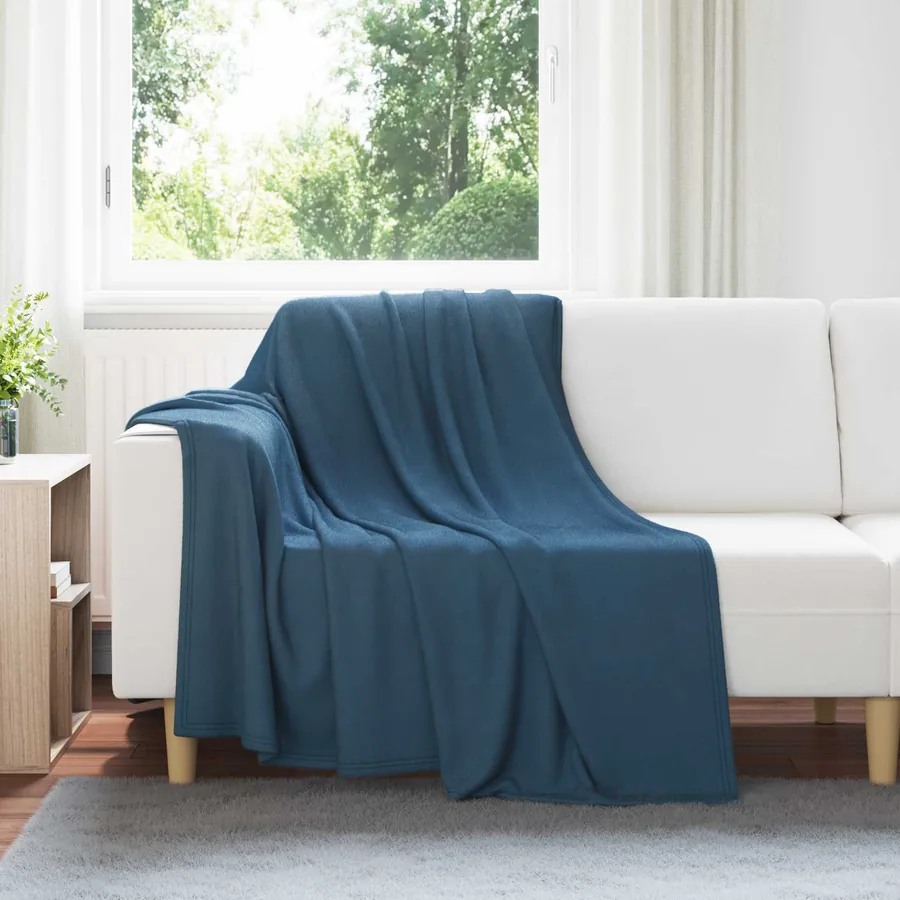 Couvertures à jeter 24 pcs Bleu marine 200 x 150 cm Toison