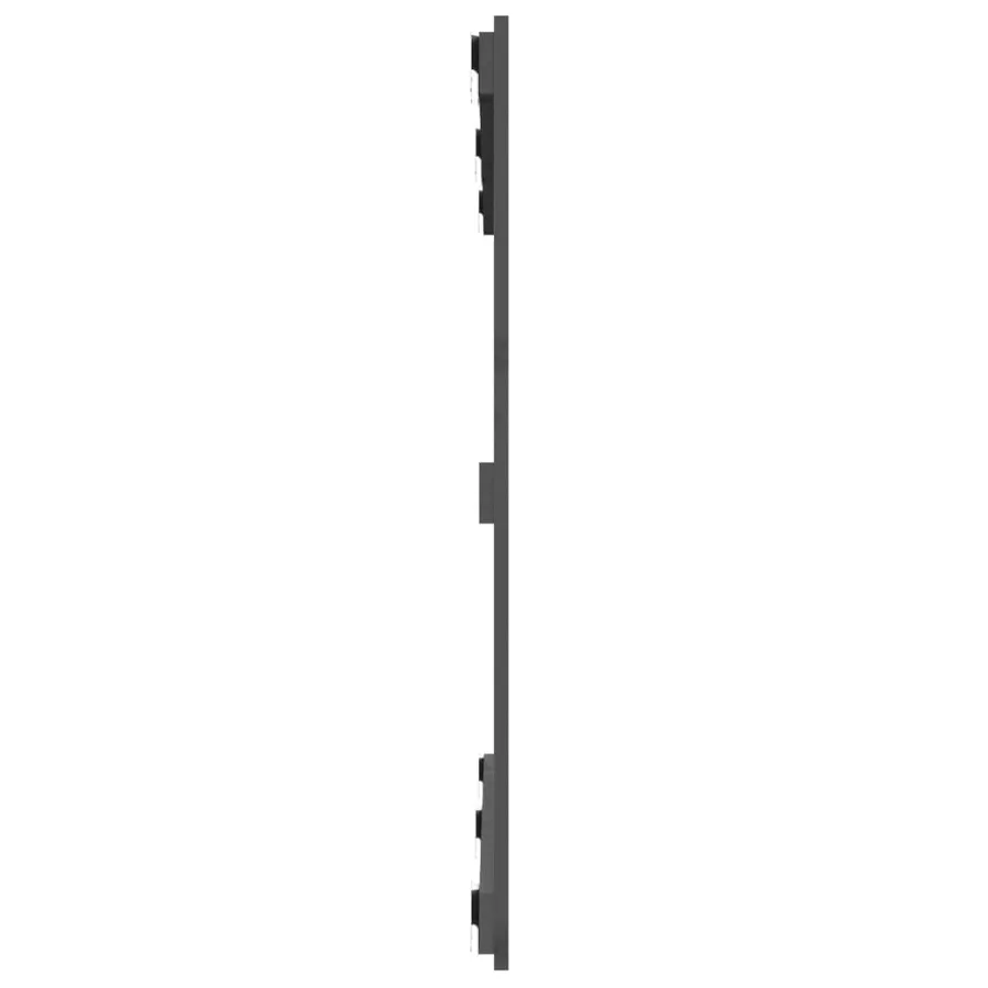Tête de lit murale Gris 127,5x3x90 cm Bois massif de pin - 5