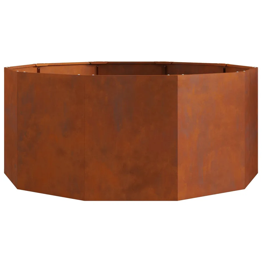 Jardinière Rouillé 120 x 120 x 50 cm Acier patiné - 5