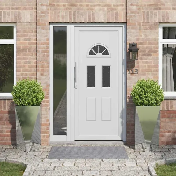 Jardinière 2 pc Argent 40 x 40 x 75 cm Acier galvanisé