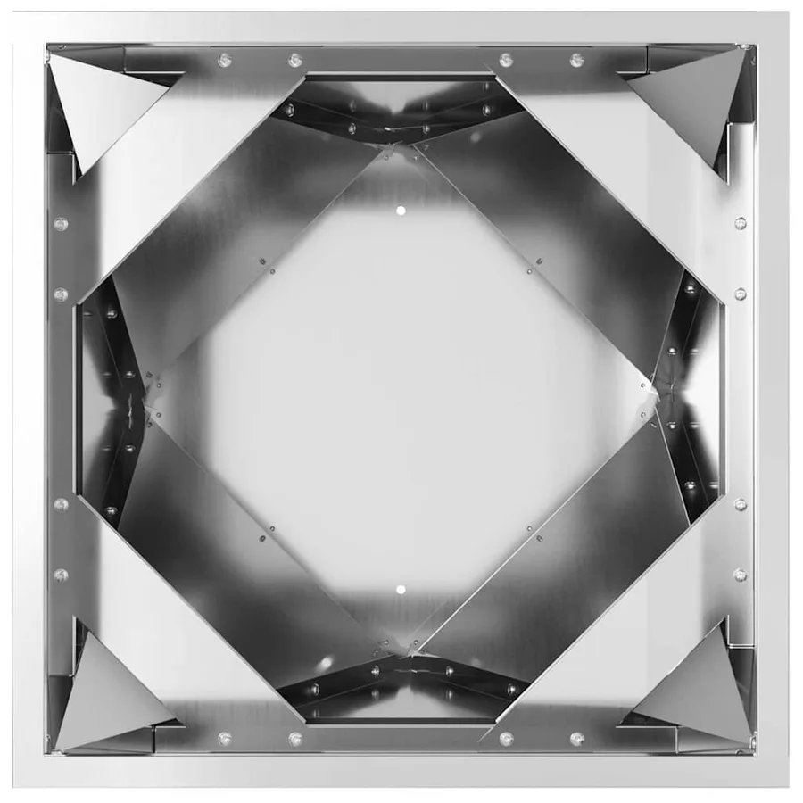 Jardinière 2 pc Argent 40 x 40 x 75 cm Acier galvanisé - 7