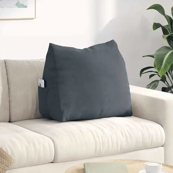 Coussin de Dos Gris foncé 60 x 20 x 50 cm