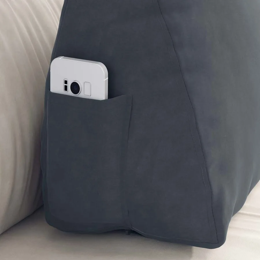 Coussin de Dos Gris foncé 60 x 20 x 50 cm - 5