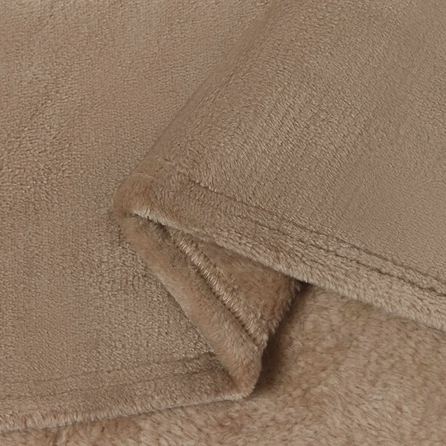 Jeté Camel 240 x 270 cm Toison - 6