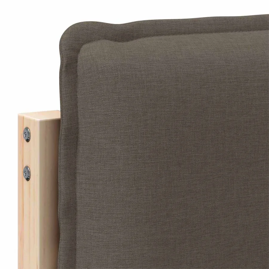 Tête de lit capitonnée Gris Naturel et Clair 200 cm Pin massif - 9