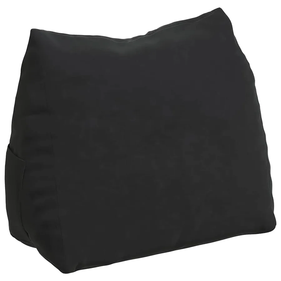 Coussin de Dos Noir 60 x 20 x 50 cm Tissu en velours côtelé - 2