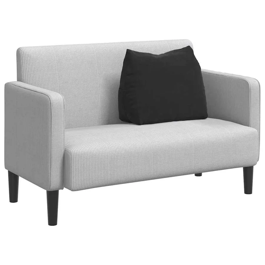Coussin de Dos Noir 60 x 20 x 50 cm Tissu en velours côtelé - 3