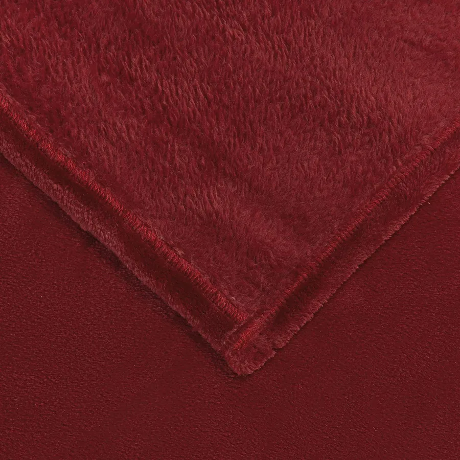 Couvertures à jeter 6 pcs Rouge Bordeaux 130 x 150 cm Toison - 6