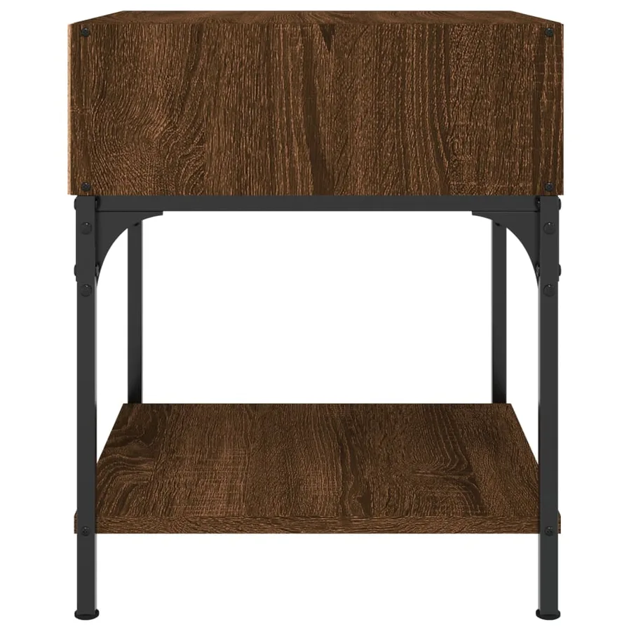 Tables de chevet 2 pcs chêne marron 40x41x50 cm bois ingénierie - 6