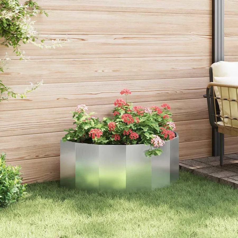 Jardinière Argent 90 x 45 x 35 cm Acier galvanisé - 4