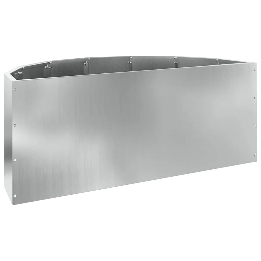 Jardinière Argent 90 x 45 x 35 cm Acier galvanisé - 7