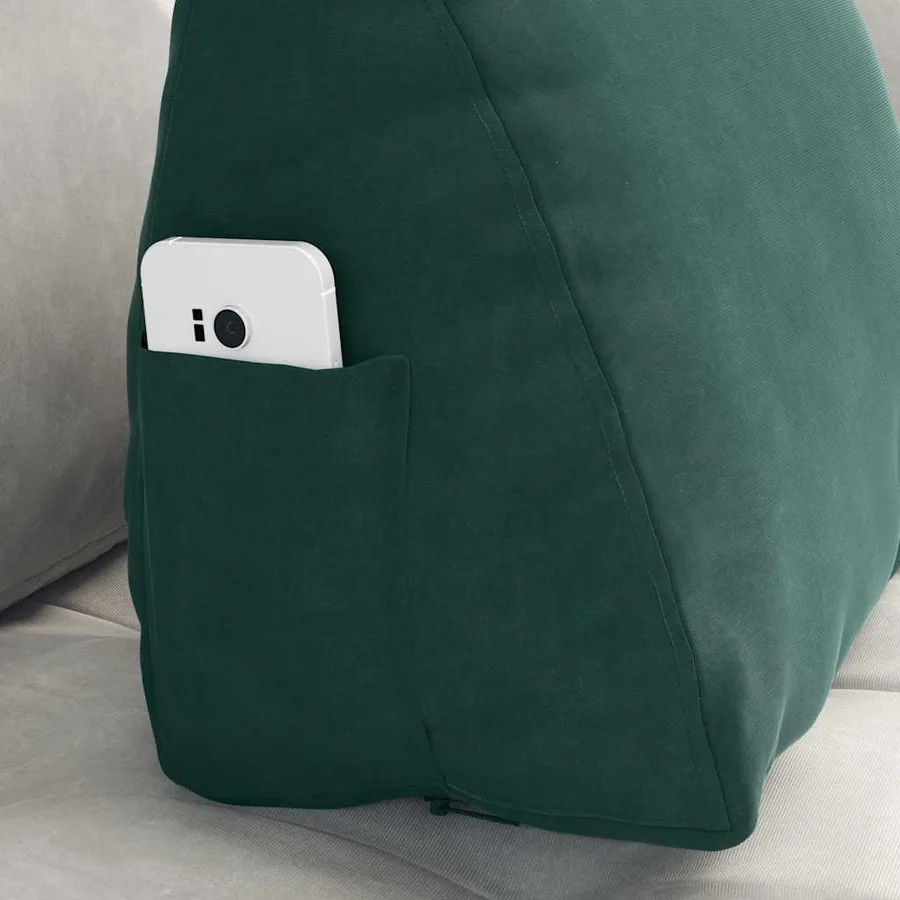 Coussin de Dos Vert foncé 45 x 20 x 35 cm - 5