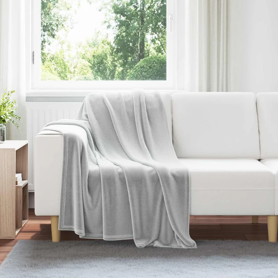 Couvertures à jeter 6 pcs Gris 130 x 150 cm Toison